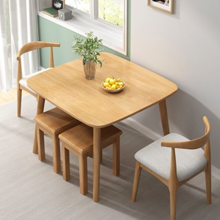 【小户型餐桌】 颜值高.北欧实木桌椅组合 家用休闲2-4人饭桌小方桌