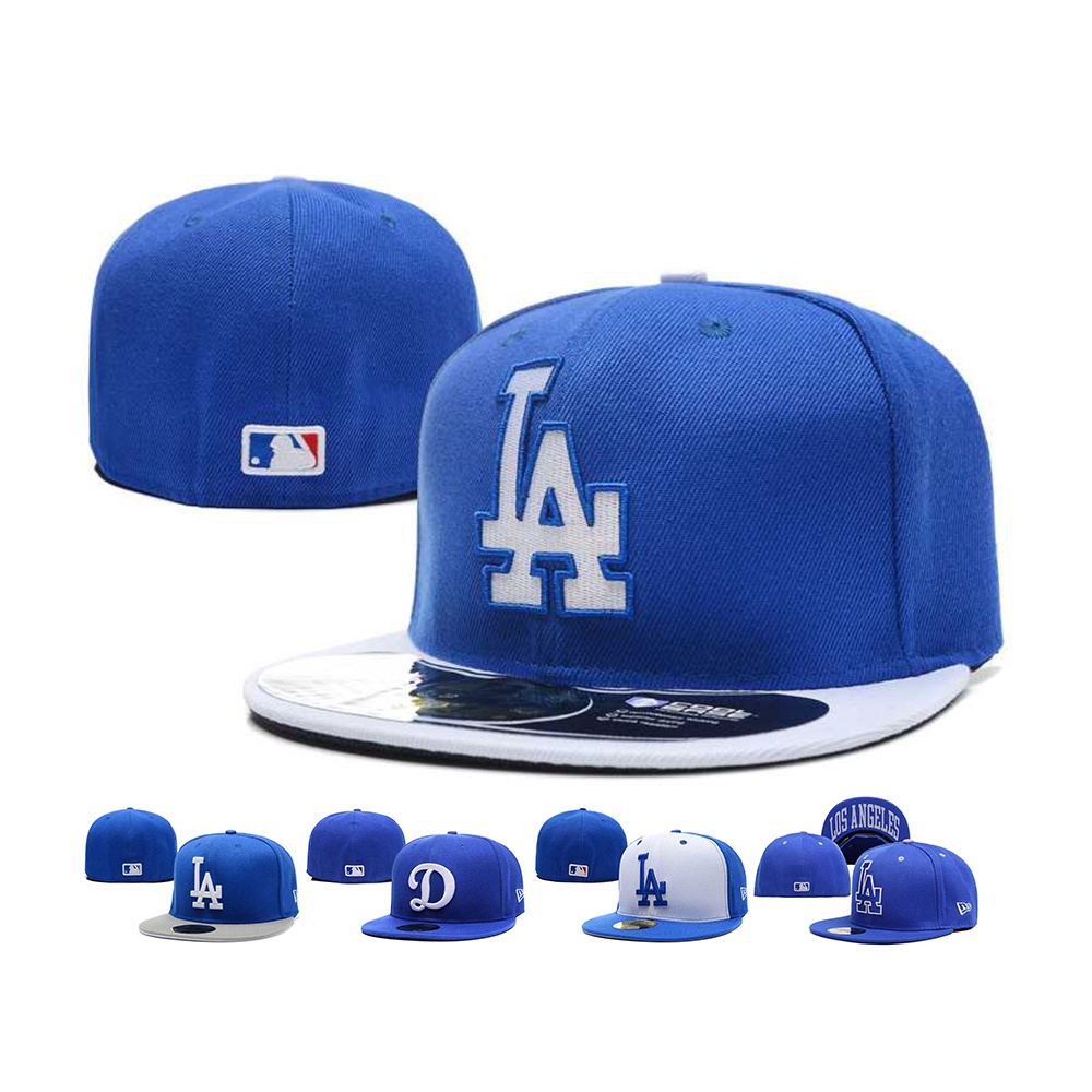 MLB 尺寸帽 全封 不可調整 藍 洛杉磯道奇 Los Angeles Dodgers 男女通用 棒球帽 板帽 嘻哈帽