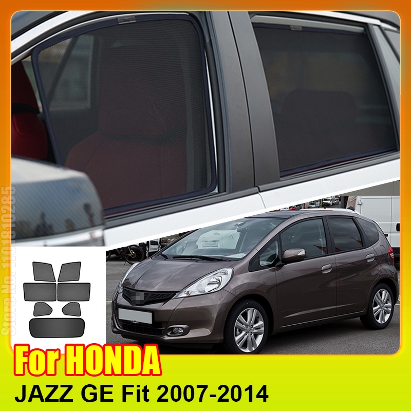適用於本田 JAZZ GE Fit 2007-2014 車窗前罩遮陽擋風玻璃後側窗窗簾遮陽板