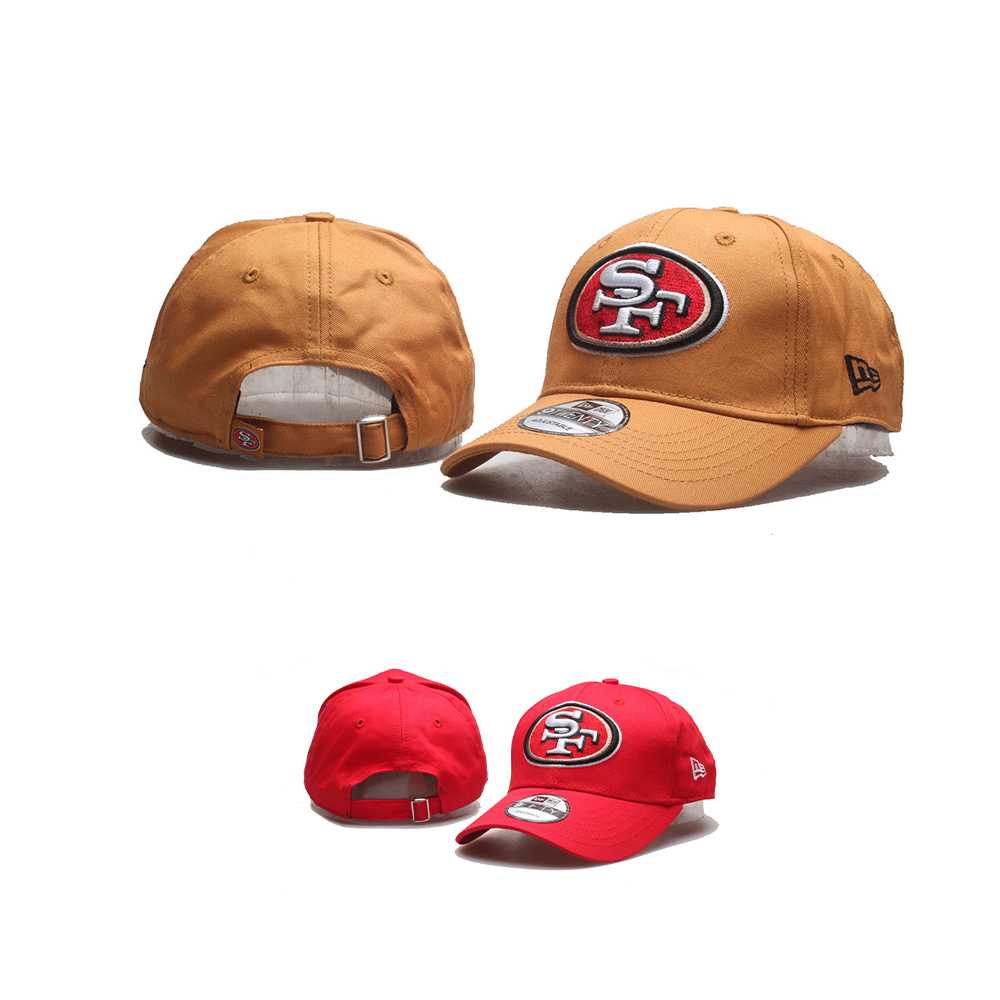 NFL 橄欖球帽 舊金山49人 San Francisco 49ers 彎簷 老帽 棒球帽 男女通用  嘻哈時尚潮帽