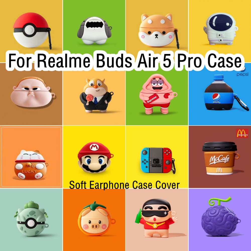 適用於 Realme Buds Air 5 Pro 外殼超酷卡通系列適用於 Realme Buds Air 5 Pro