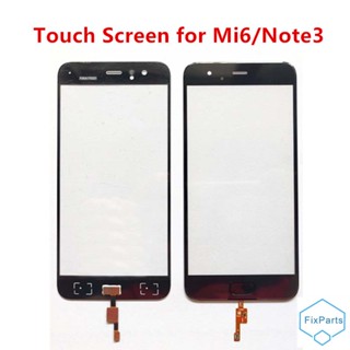 XIAOMI MI Mi6 外屏適用於小米 Mi 6 / Note 3 數字化儀傳感器前觸摸面板 LCD 顯示屏外玻璃蓋