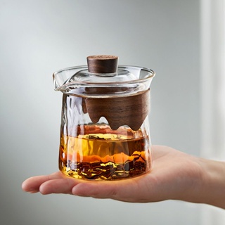 玻璃茶壺防燙玻璃蓋碗過濾茶壺茶杯套裝紅茶泡茶器茶碗一人茶具單壺手抓壺