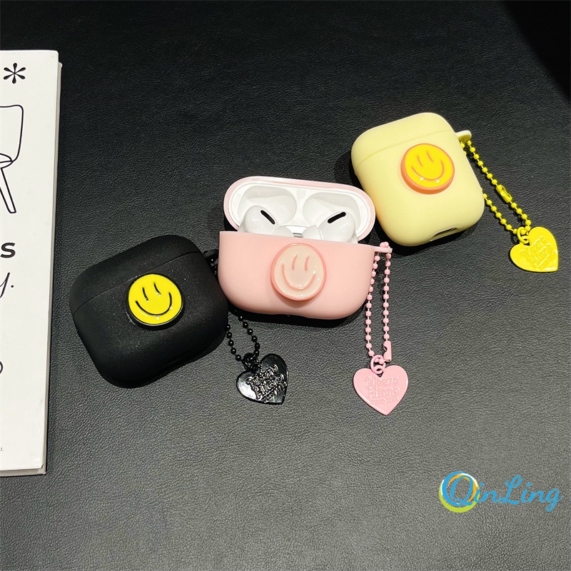 Smiley+ Heart Pendant AirPods Pro 第 2 代保護套 AirPods 3 耳機保護套 A