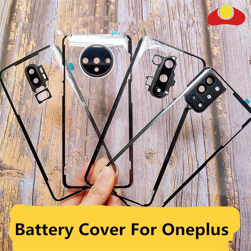 ONEPLUS 一加 9 Pro 7T 8 7 Pro 6T 6 一加電池後蓋透明門維修後透明玻璃殼+相機鏡頭外殼