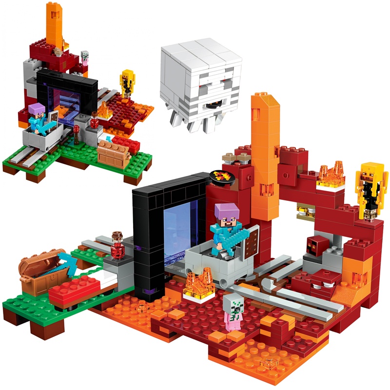 【BoBo玩具 現貨速發】 冥界門戶 21143 當個創世神Minecraft 積木樂高兼容