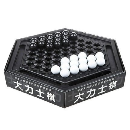 大力士棋桌遊 益智棋類 黑白球遊戲棋 智推棋 邏輯棋 策略思維
