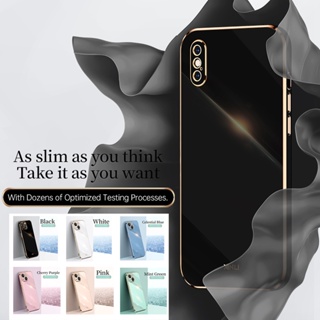 適用於 Iphone X XS XR iPhone 6 7 Plus 6S 手機殼豪華電鍍方形矽膠外殼保護套
