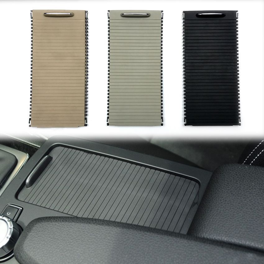 賓士C/E級汽車適用中控臺扶手箱蓋板，E300和E260車型可用的拉簾和水杯架，適用於W204車型。