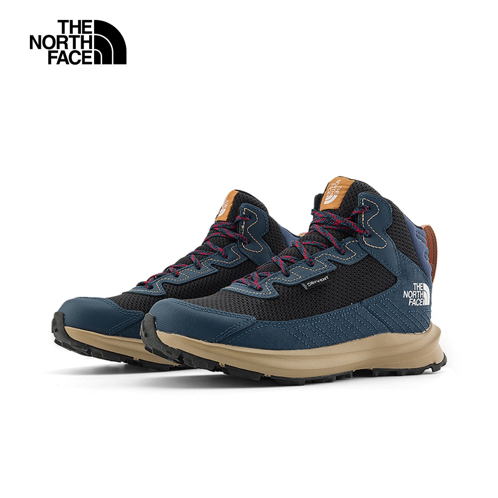 The North Face北面兒童藍色防水透氣防護設計耐穿徒步鞋｜7W5VVJY