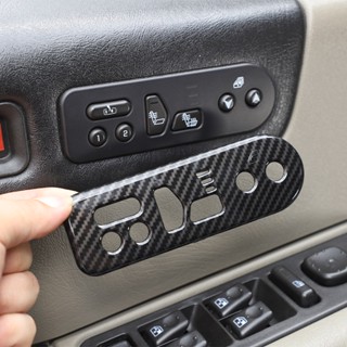 適用於悍馬 H2 2003-2007 ABS 碳纖維汽車座椅記憶按鈕裝飾框架貼紙汽車內飾配件