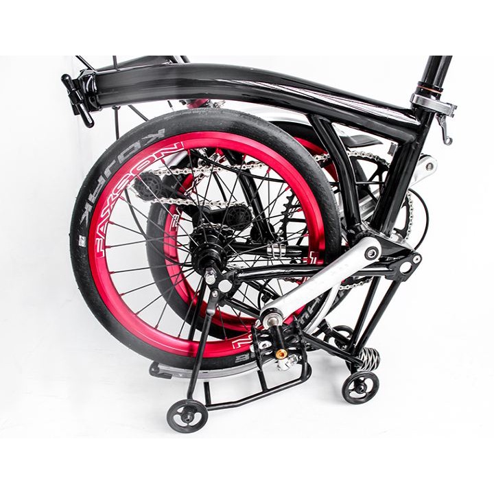 鈦合金折疊自行車配件 E 扣自行車前叉掛鉤自行車鈦用於 Brompton 折疊自行車 BMX Ti 零件