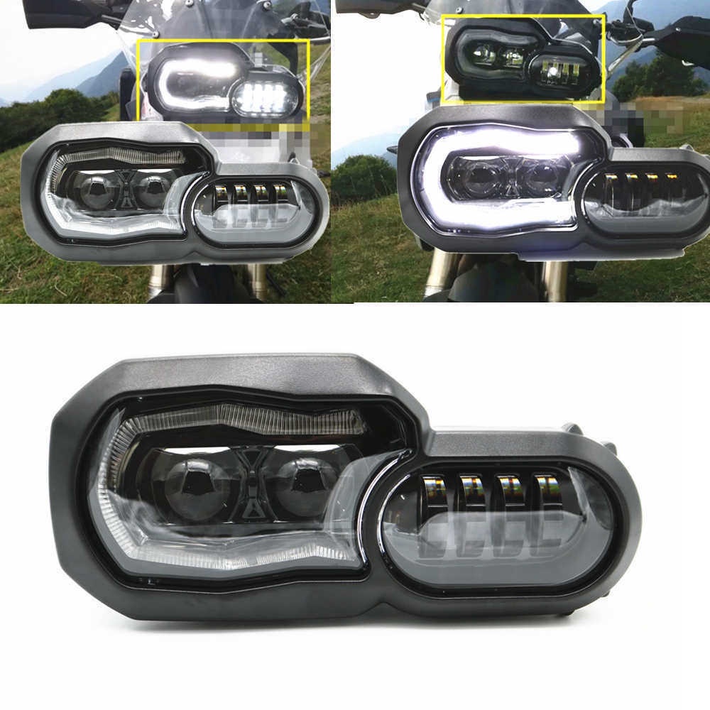 摩托車燈頭燈適用於-bmw F800GS F800R F700GS F650GS Adventure 摩托車 LED 投