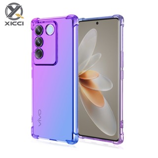 Xicci 適用於 Vivo V27 5G/V27 Pro 5G/V27E 4G 漸變色外殼保護套軟 TPU 矽膠手機殼