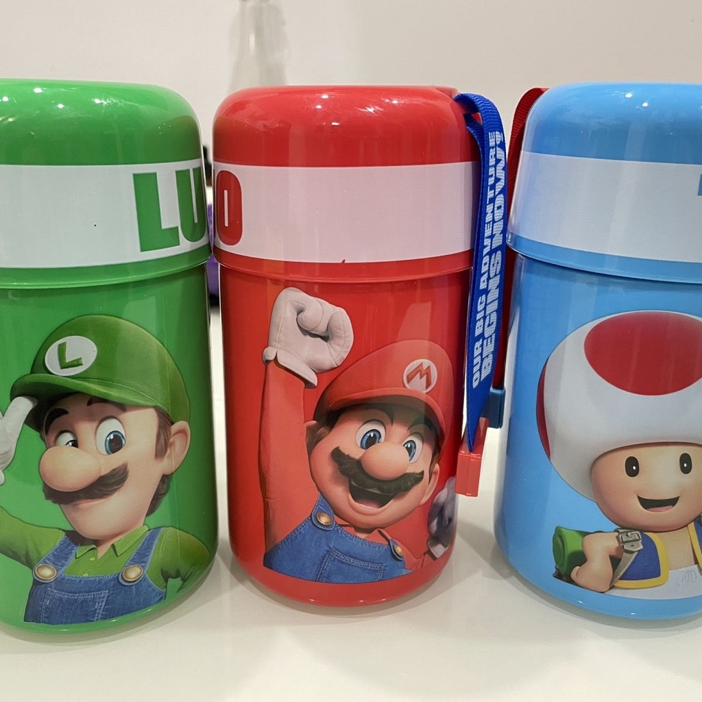 Switch Mario 超級瑪利歐 塑膠水杯 學生夏季飲料杯 水壺 飲水杯