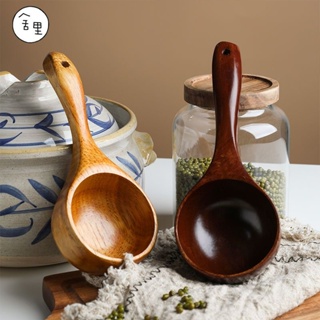 【Tutu】網紅日式木湯勺 家用 廚房 盛湯 木質 大號 勺子 盛粥 勺子 木勺 木質水瓢