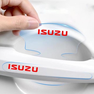 8 件裝五十鈴汽車把手劃痕透明保護膜汽車碗貼紙適用於 D-Max MU-X Dmax Mux Trooper 配件