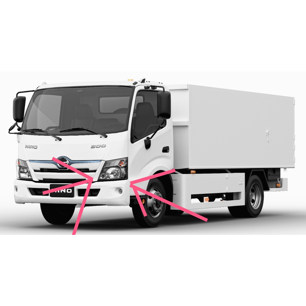 國瑞 HINO h4 聚光版 大將 汽車魚眼 LED 燈 Hino 700 HINO500 大燈 前燈 霧燈 魚眼式 燈