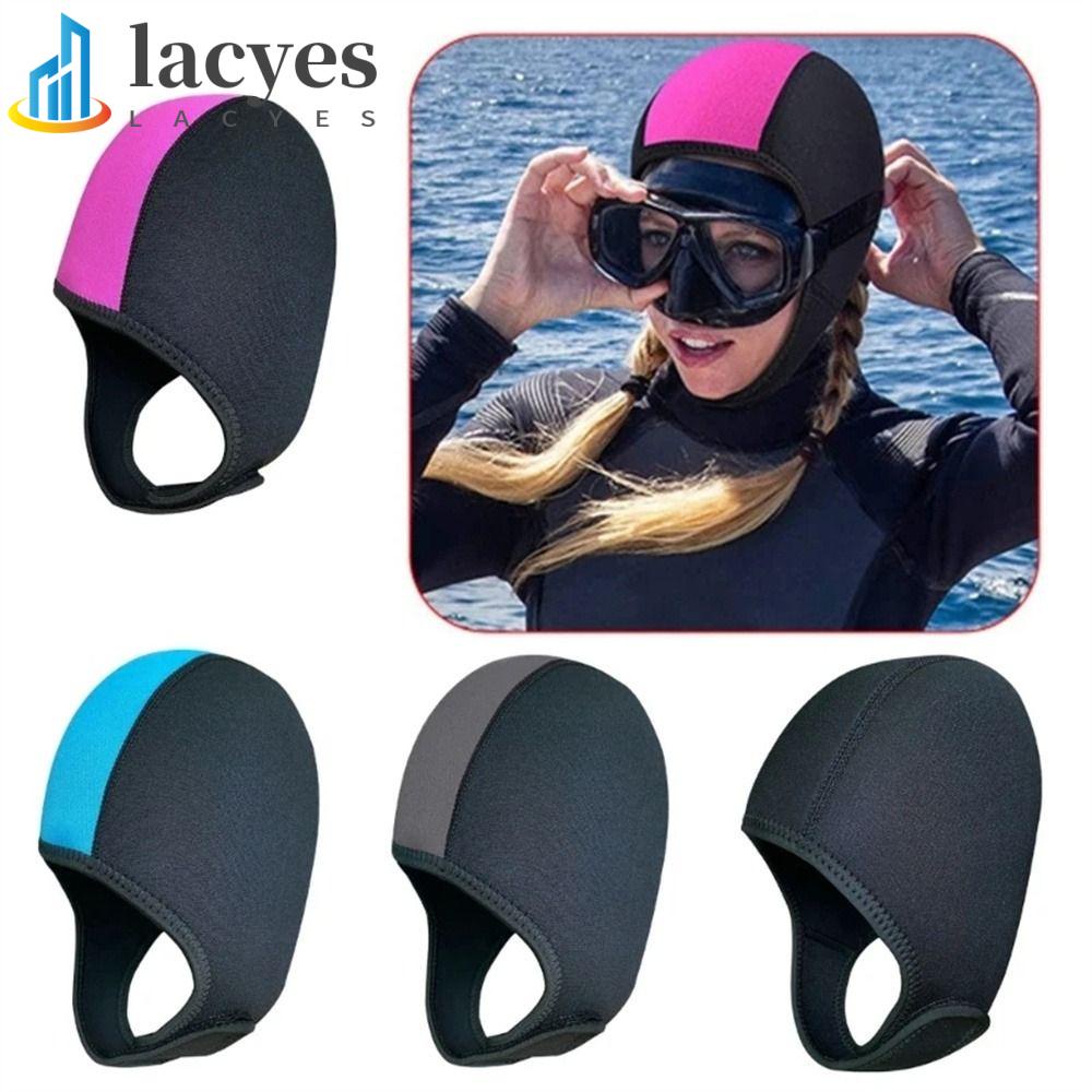 LACYES 潛水帽游泳耳帽浮潛設備加厚2.5毫米游泳保護氯丁橡膠泳帽