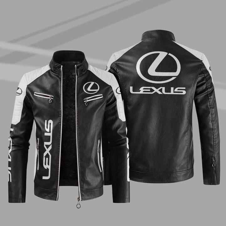 LEXUS LOGO夾克防風衣ES300汽車駕駛皮衣長袖薄款防雨外套