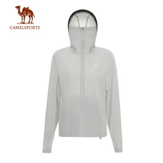 CAMEL SPORTS駱駝 女士防曬服 新款女式專業UPF50+ 針織連帽外套