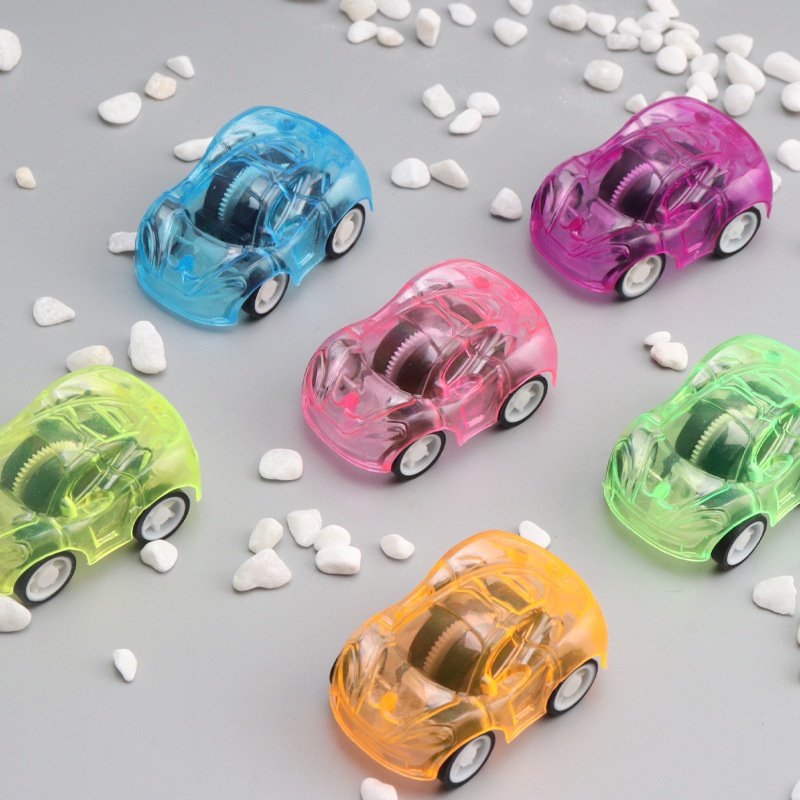 透明回力車小汽車慣性玩具車兒童禮物幼兒園禮品