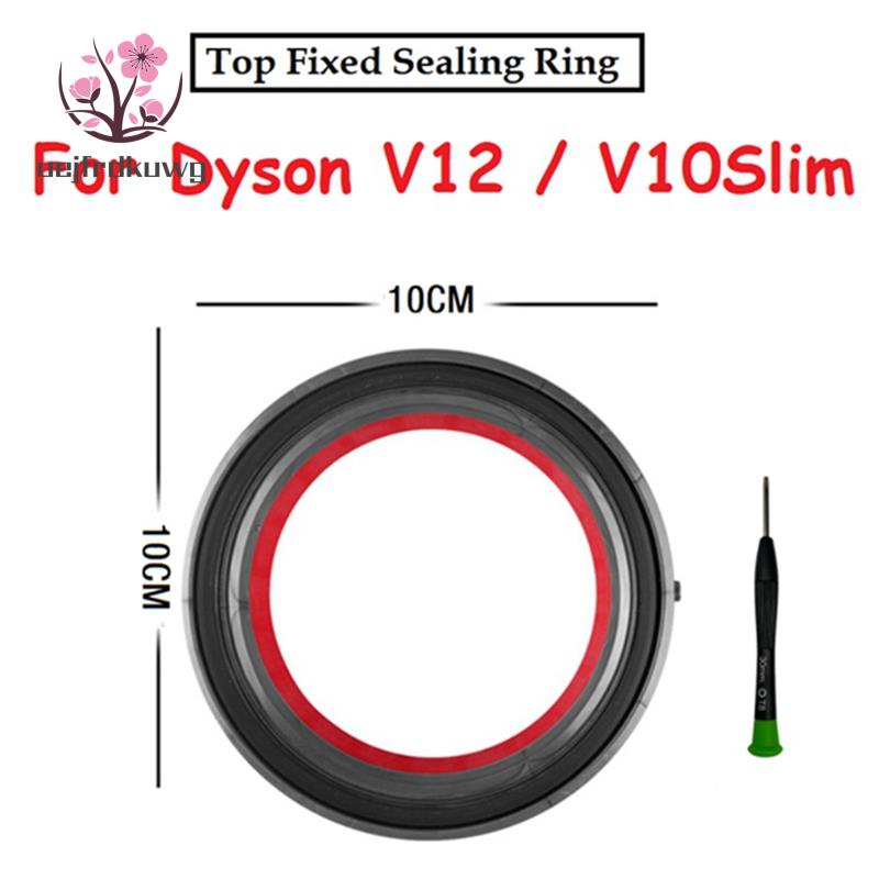 戴森 適用於 Dyson V12 V10 超薄吸塵器集塵盒頂部固定密封圈更換集塵桶過濾器清潔器垃圾箱
