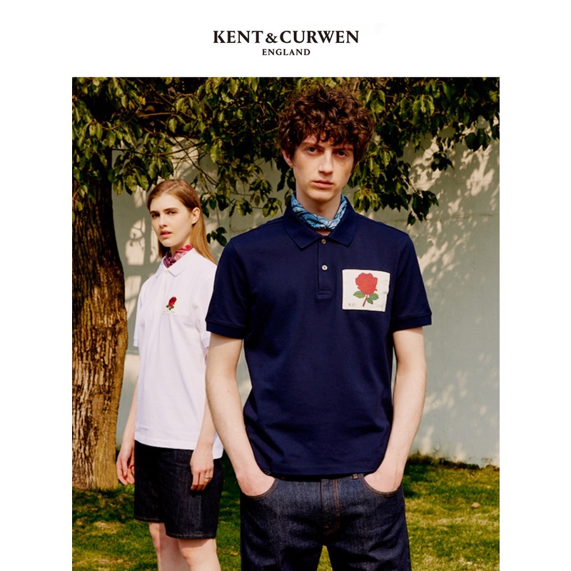 Kent &amp; CURWEN/KC 夏季新款玫瑰印花短袖 POLO 衫男士 K45H9EO021
