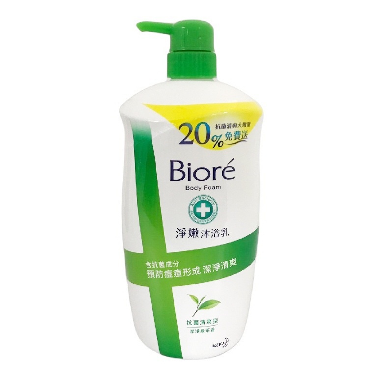 Biore 蜜妮淨嫩沐浴乳-抗菌清爽型(1000ml/瓶)[大買家]