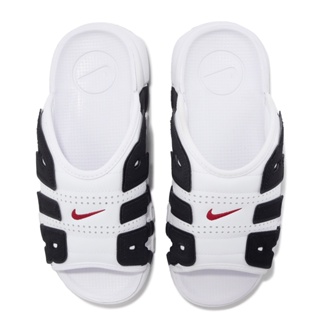 Nike Wmns Air More Uptempo Slide 白 黑 大AIR 拖鞋【ACS】 FJ0755-100