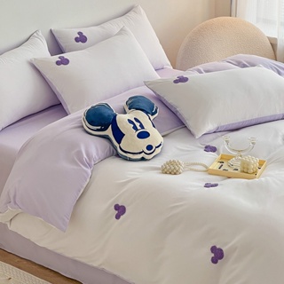 6色 簡約可愛水洗棉床包組 素色床單 床罩組 床包四件組 單人/雙人/加大床包組 被單 枕套
