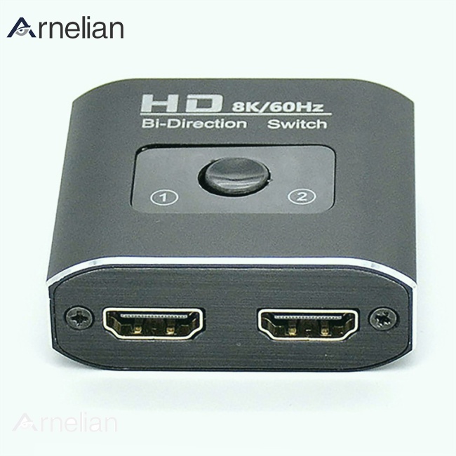 Arnelian 8k 60hz Hdmi 兼容 2.1 切換器 2 進 1 出 1 進 2 出高清視頻雙向切換器分配器