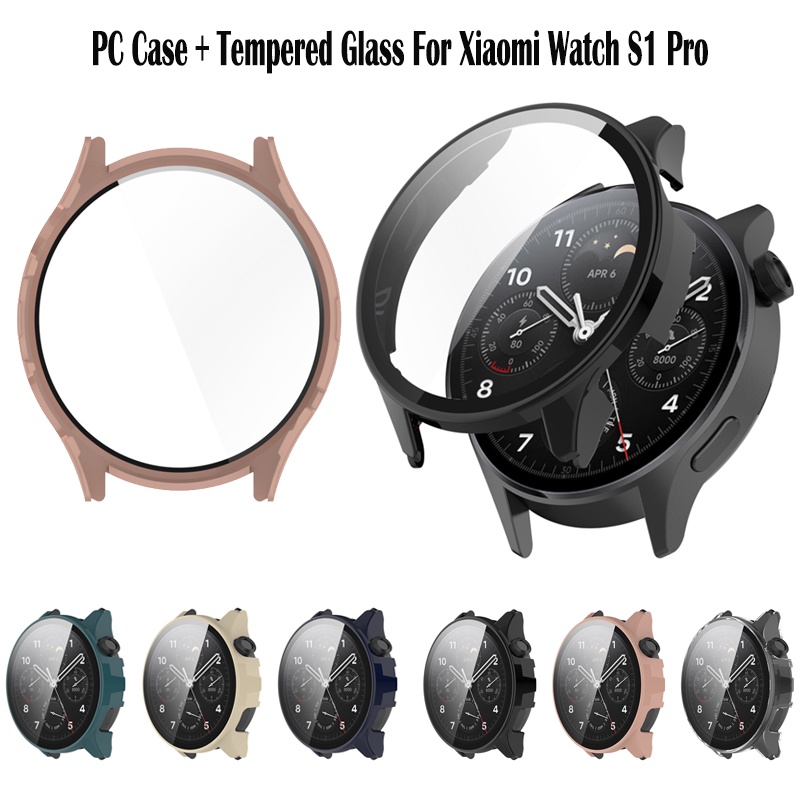 螢幕鋼化膜+PC硬殼 用於小米xiaomi watch S1 Pro 保護殼 保護貼 殼膜一體 保護膜