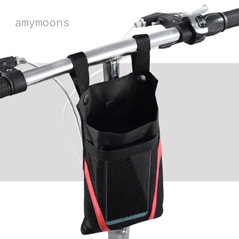 Amymoons 電動機車儲物收納袋 電瓶車腳踏車置物小掛包 前把兜前置手機袋子