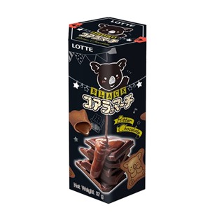 LOTTE樂天 小熊餅-濃黑巧克力風味37g
