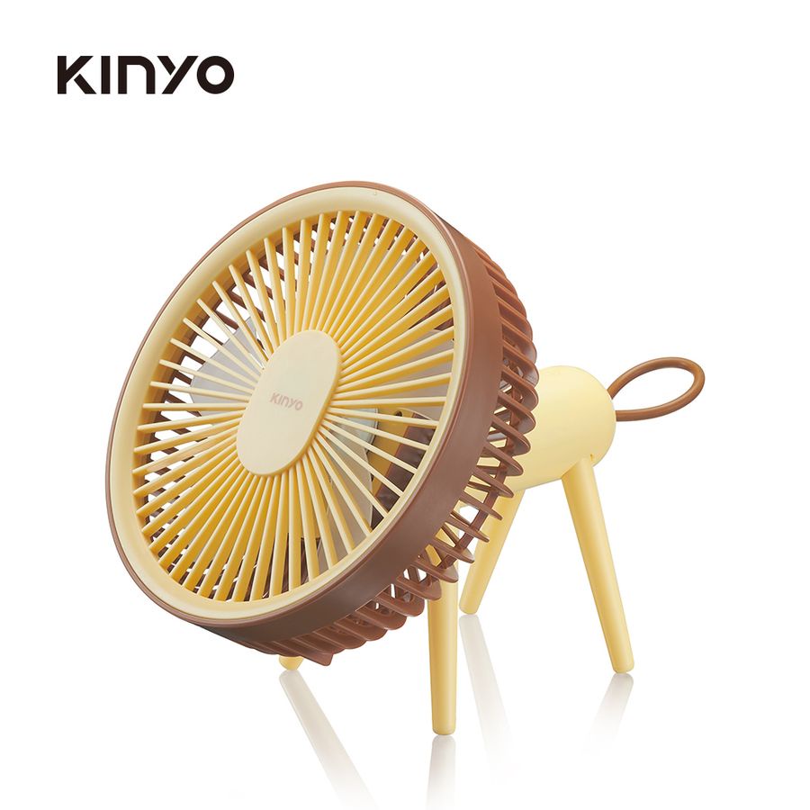 Kinyo無線遙控充電風扇/ 棕獅/ UF-7075Y eslite誠品