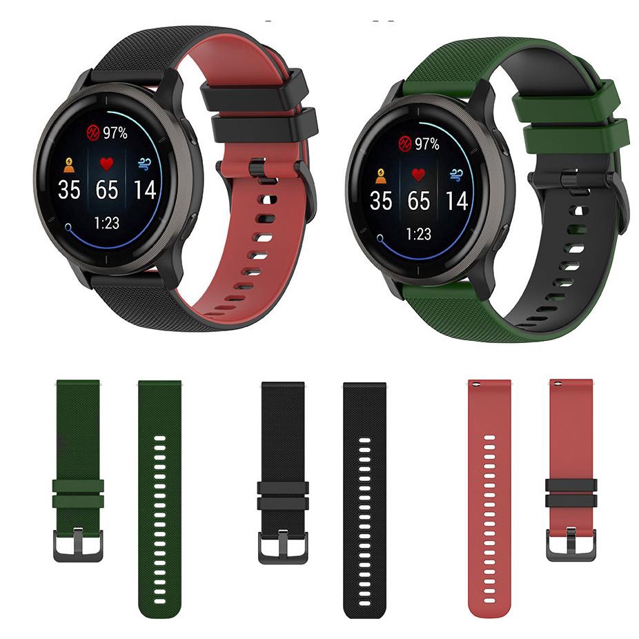 XIAOMI SAMSUNG 適用於三星/amazfit/華為/小米/garmin 智能手錶替換錶帶手錶手鍊錶帶 20