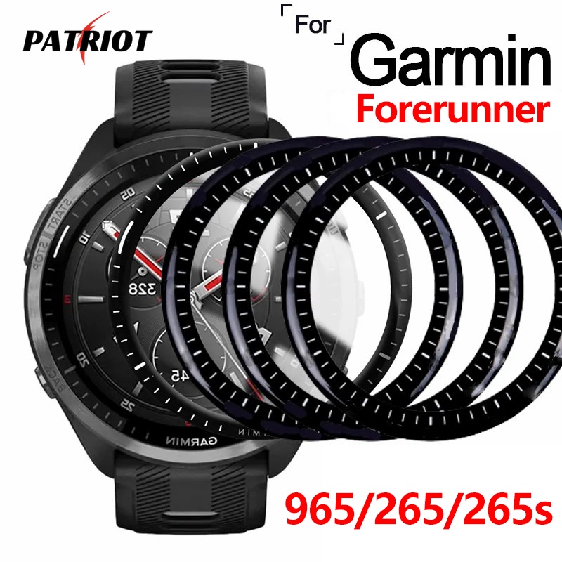 兼容 Garmin Forerunner 965 265 265S / 5D曲面軟保護膜/智能手錶防指紋前膜/高清防刮全