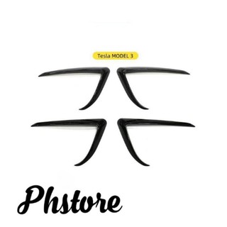 [⭐PHSTORE-帥車必備]Tesla特斯拉Model 3燈眉配件,風刀霧燈框外飾改裝加裝專車專用