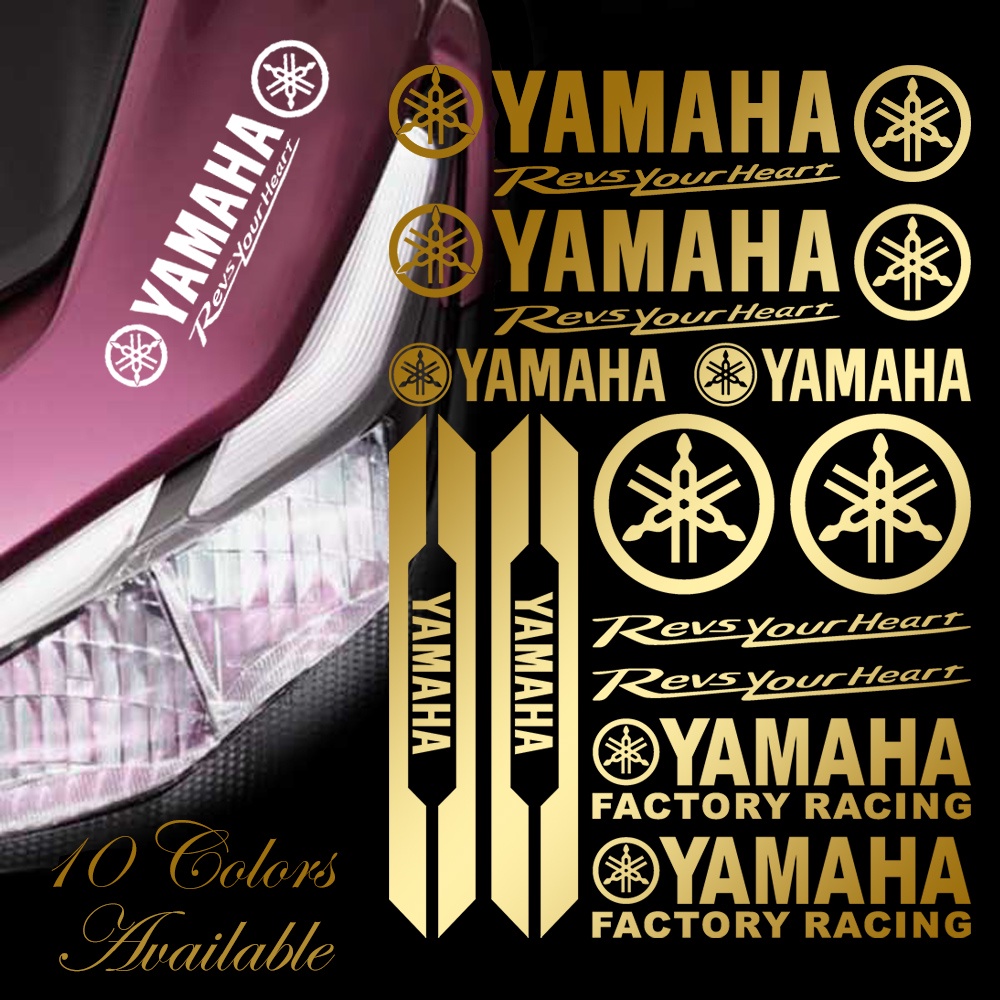 山葉 適用於 Yamaha Mio Sporty Aerox Nmax V2 TFX150 SZ 摩托車貼紙 Yamah