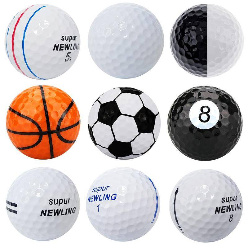 全新高爾夫球二層練習優質球 按摩球 寵物玩具 螢光球