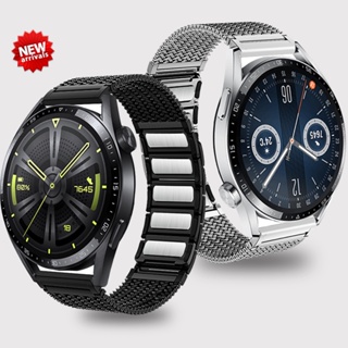 20 毫米 22 毫米金屬磁性錶帶兼容 Galaxy Watch 3 4 Pro 46 毫米豪華不銹鋼錶帶華為手錶 3
