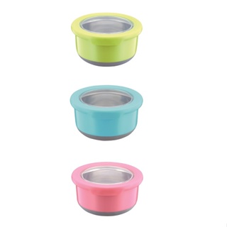 TOP-CHEF 不鏽鋼保鮮碗- 顏色隨機出貨(420ml)[大買家]