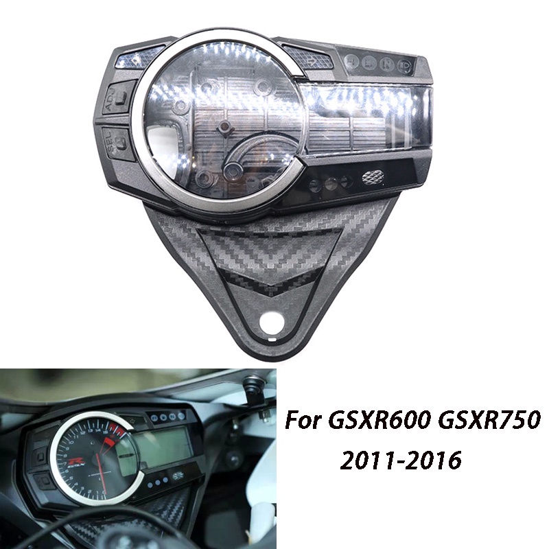 適用於鈴木 GSXR600 GSXR750  2011-2016 摩托車車速表 儀表轉速表 里程表外殼 外殼儀蓋 咪表殼