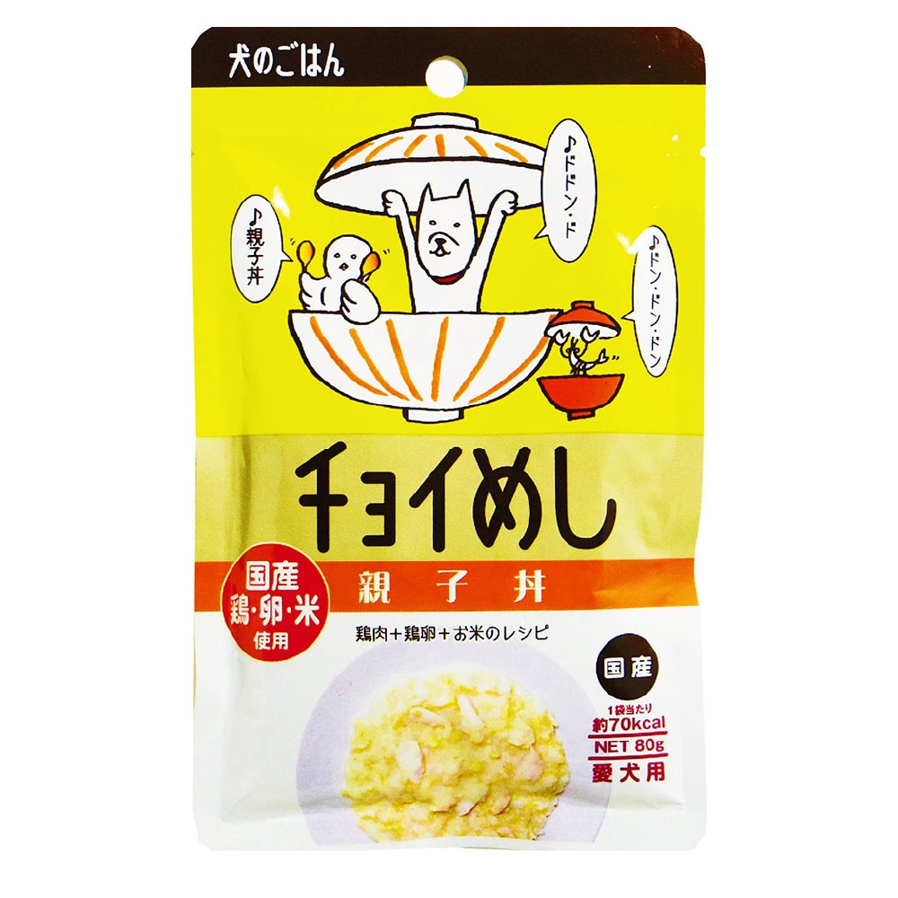 日本wanwan注文時刻 犬用營養餐包 - 親子丼80g