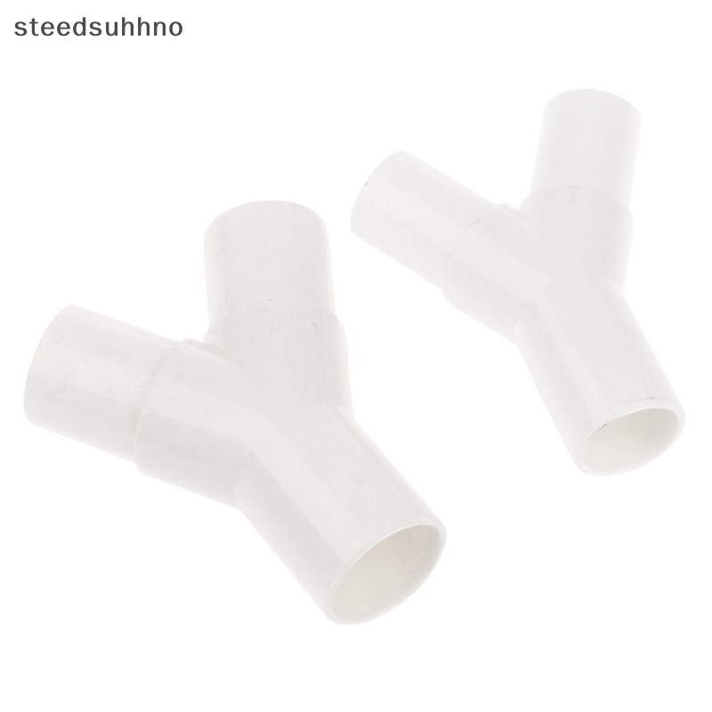 Steedsu 16mm/20mm PVC 塑料 Y 型三通叉水管三通滴水盒三通接頭 hhno