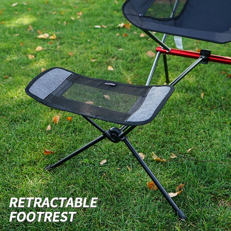 戶外CLS摺疊椅鋁合金腳凳月亮椅通用腳託便攜躺椅摺疊椅配件露營用品 戶外用品 野餐用品