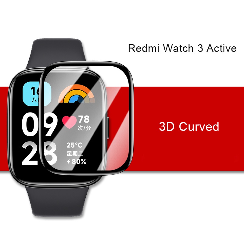 Redmi Watch 3 Active 保護貼 3D曲面熱彎膜 適用於 紅米手錶3青春版 手錶膜 保護膜