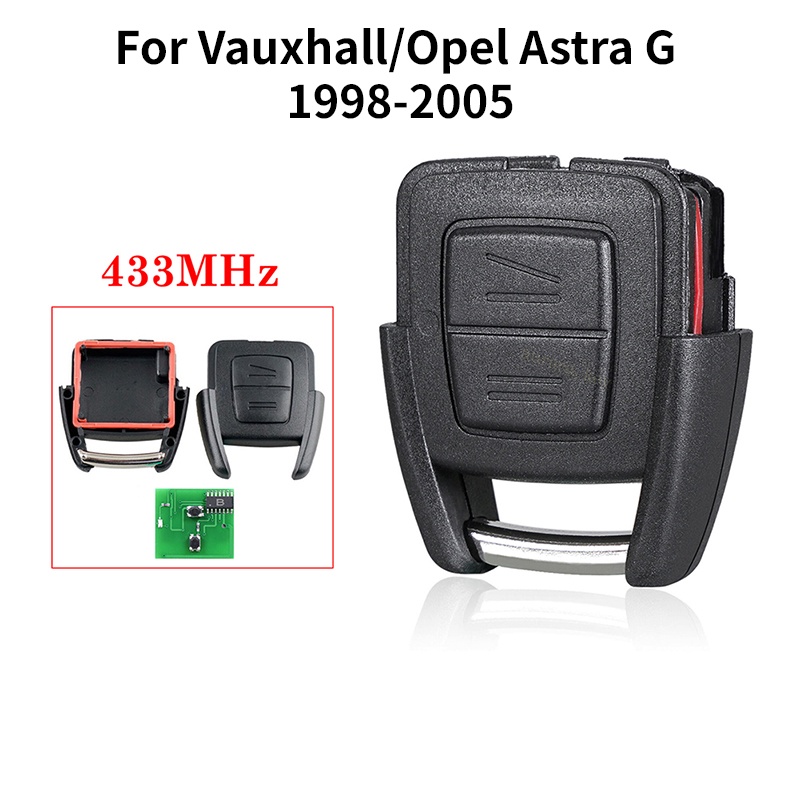 Ready STOCK 2 按鈕遙控汽車鑰匙殼盒適用於沃克斯豪爾/歐寶 Astra G 1998-2005 配件