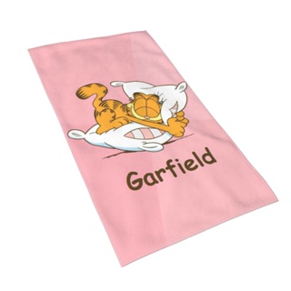 加菲貓毛巾 27.5x15.7 英寸超細纖維毛巾男女通用柔軟吸水面巾